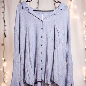 Free People Oversized Button Down